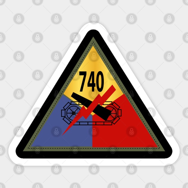 740th Tank Battalion SSI Sticker by twix123844